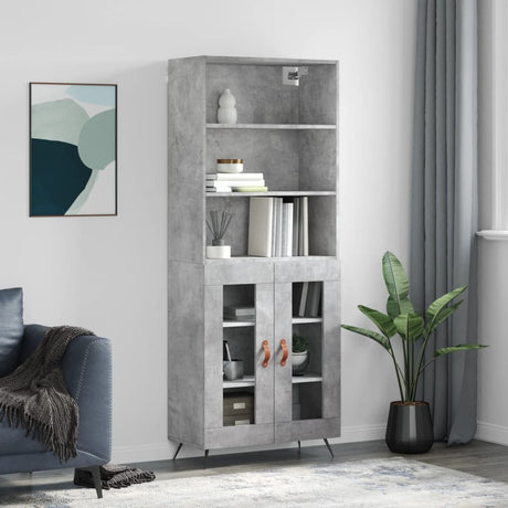 Highboard 69.5X34X180 Cm Engineered Wood