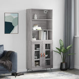 Highboard 69.5X34X180 Cm Engineered Wood