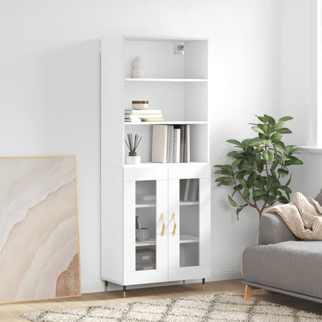 Highboard 69.5X34X180 Cm Engineered Wood