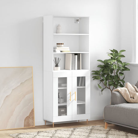 Highboard 69.5X34X180 Cm Engineered Wood