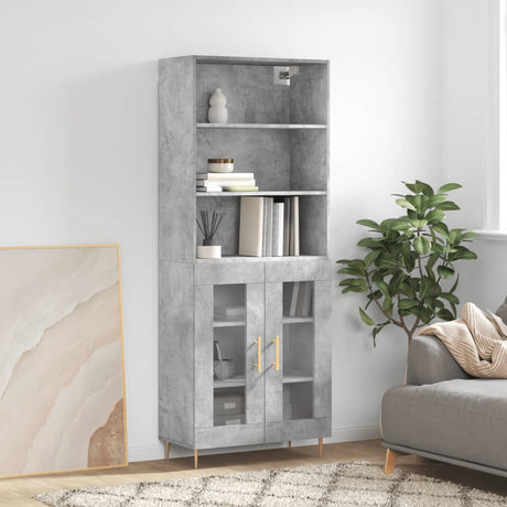 Highboard 69.5X34X180 Cm Engineered Wood