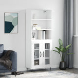 Highboard 69.5X34X180 Cm Engineered Wood