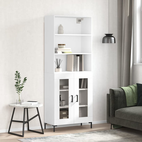 Highboard 69.5X34X180 Cm Engineered Wood