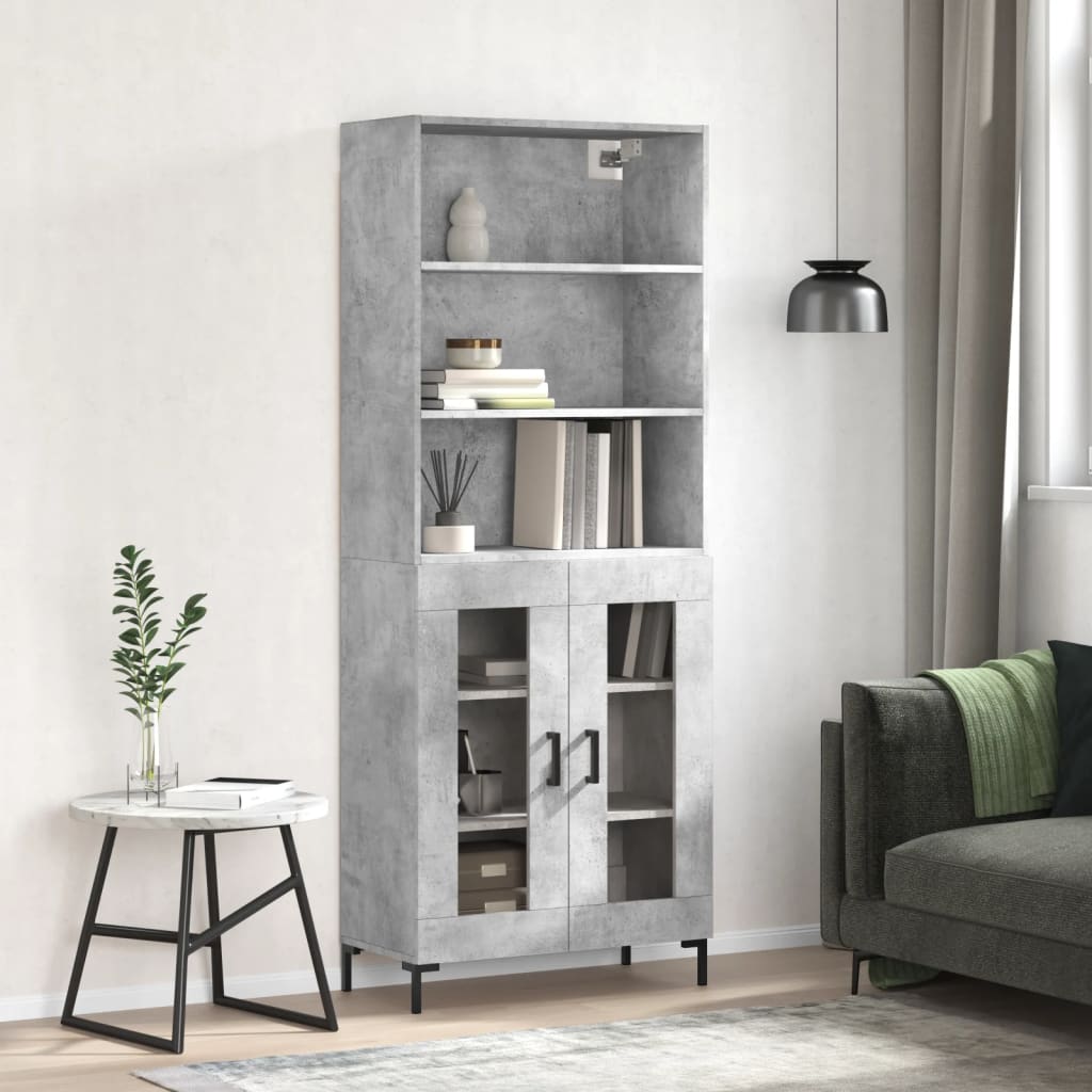 Highboard 69.5X34X180 Cm Engineered Wood