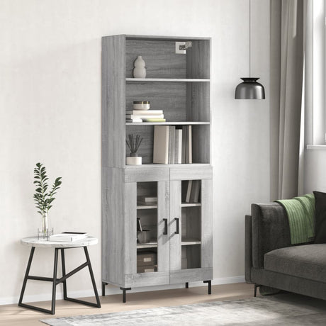 Highboard 69.5X34X180 Cm Engineered Wood