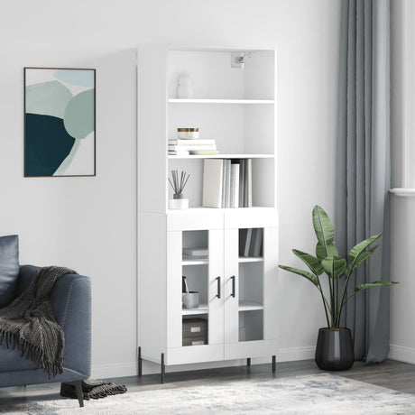 Highboard 69.5X34X180 Cm Engineered Wood