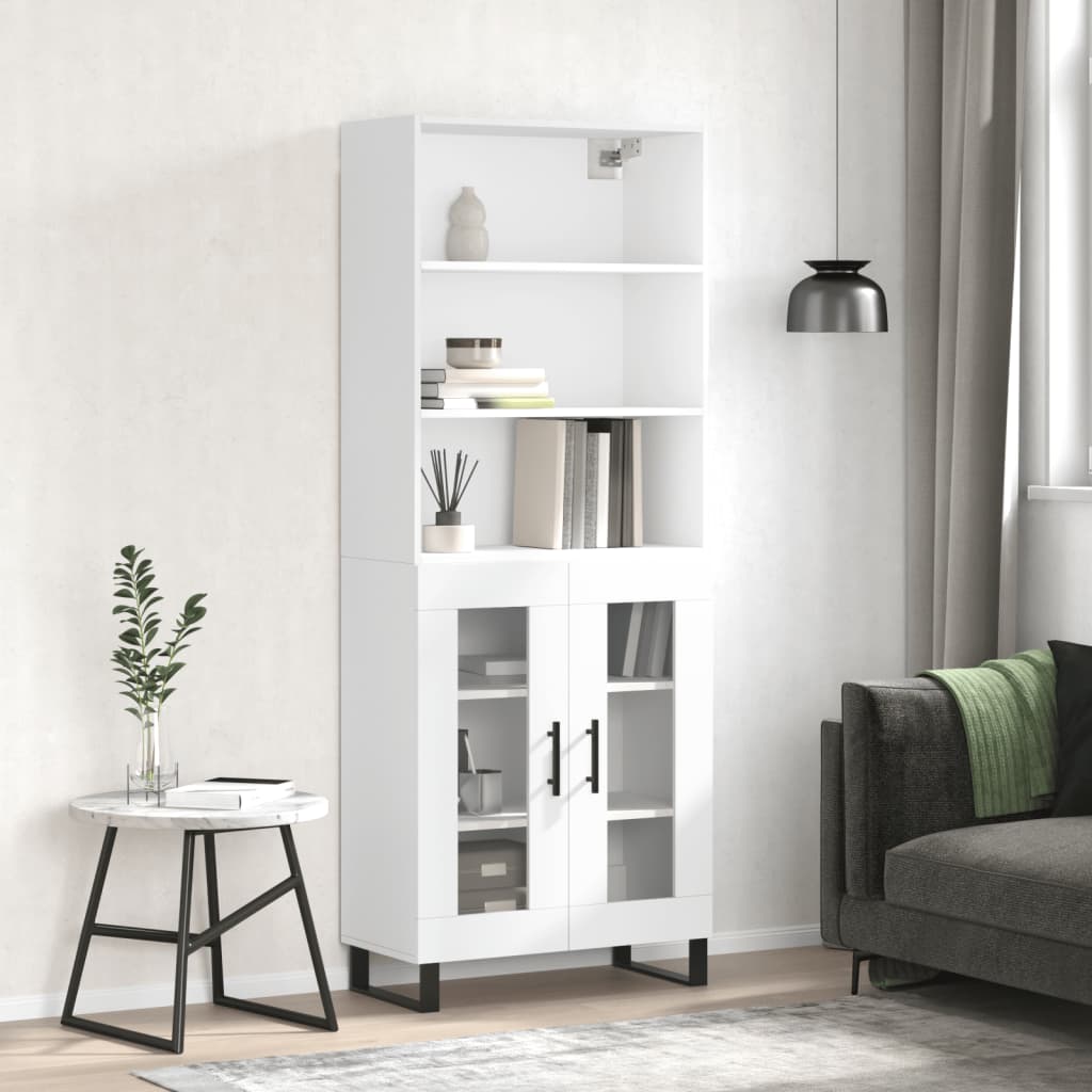 Highboard 69.5X34X180 Cm Engineered Wood