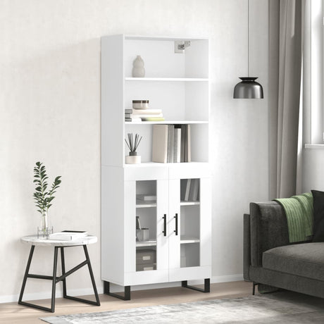 Highboard 69.5X34X180 Cm Engineered Wood