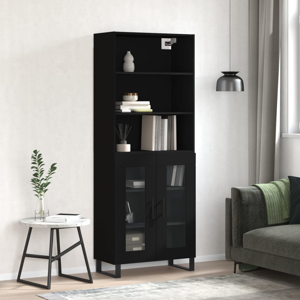 Highboard 69.5X34X180 Cm Engineered Wood