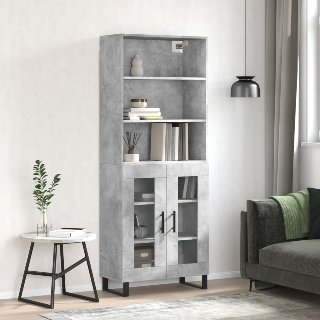 Highboard 69.5X34X180 Cm Engineered Wood
