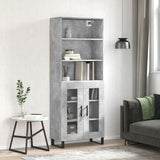 Highboard 69.5X34X180 Cm Engineered Wood