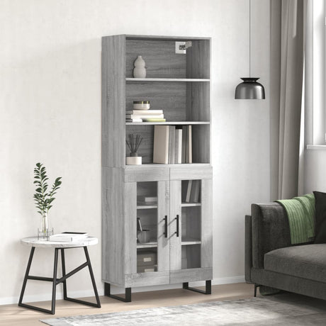 Highboard 69.5X34X180 Cm Engineered Wood