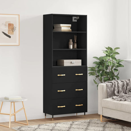 Highboard 69.5X34X180 Cm Engineered Wood