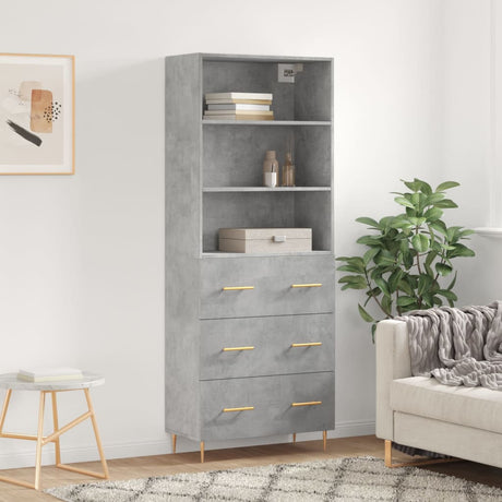 Highboard 69.5X34X180 Cm Engineered Wood