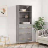 Highboard 69.5X34X180 Cm Engineered Wood