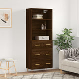 Highboard 69.5X34X180 Cm Engineered Wood