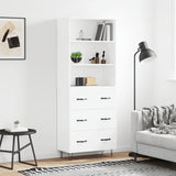 Highboard 69.5X34X180 Cm Engineered Wood