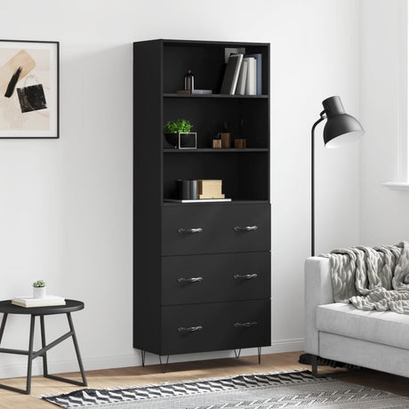 Highboard 69.5X34X180 Cm Engineered Wood