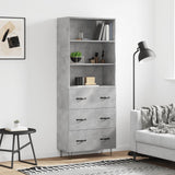 Highboard 69.5X34X180 Cm Engineered Wood