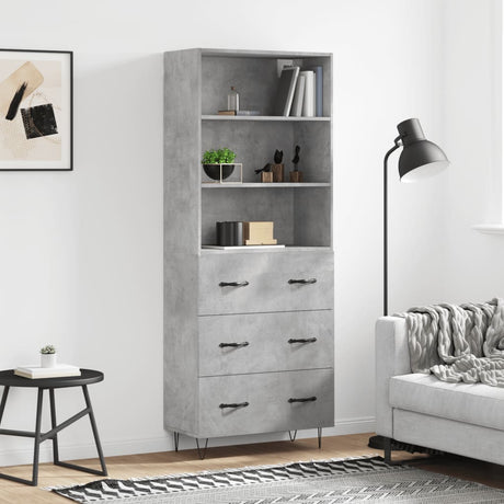 Highboard 69.5X34X180 Cm Engineered Wood