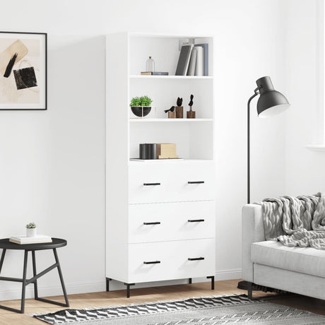 Highboard 69.5X34X180 Cm Engineered Wood