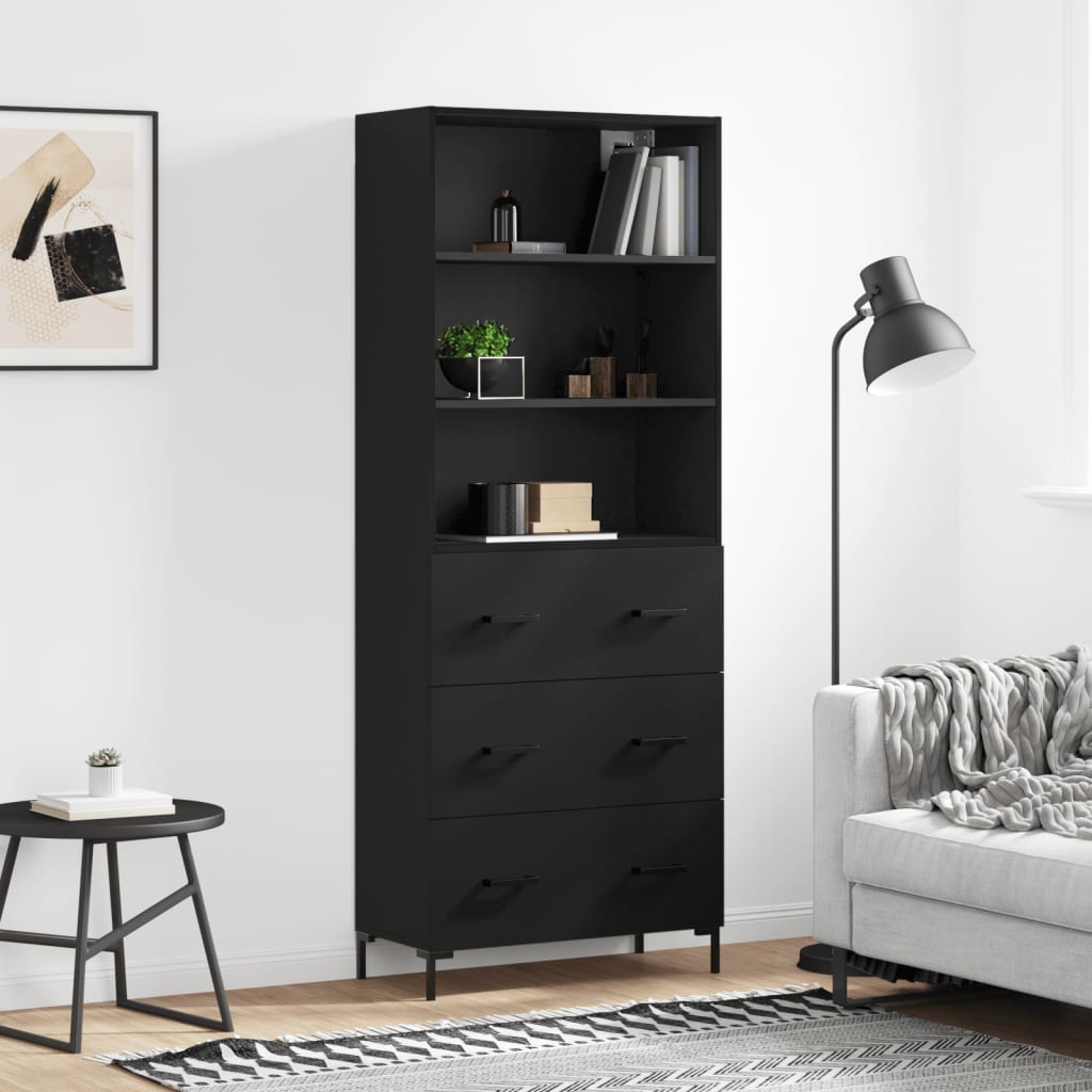 Highboard 69.5X34X180 Cm Engineered Wood