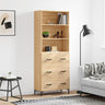 Highboard 69.5X34X180 Cm Engineered Wood