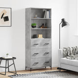 Highboard 69.5X34X180 Cm Engineered Wood