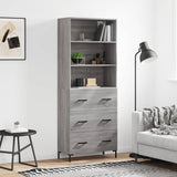 Highboard 69.5X34X180 Cm Engineered Wood