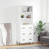 Highboard 69.5X34X180 Cm Engineered Wood