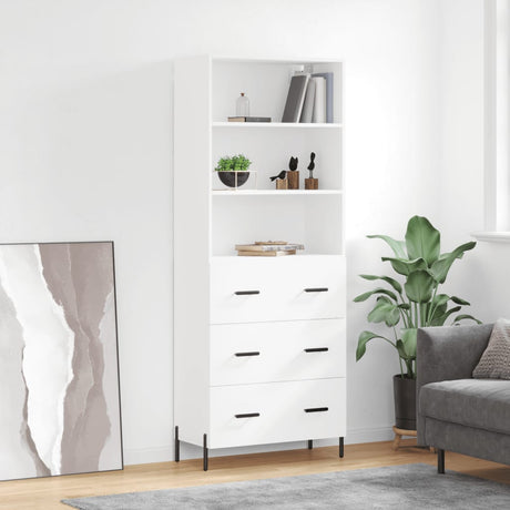 Highboard 69.5X34X180 Cm Engineered Wood