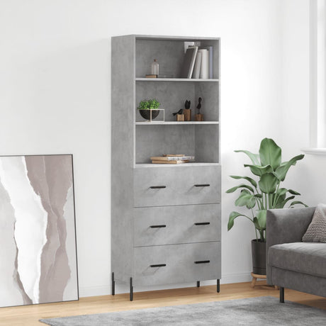Highboard 69.5X34X180 Cm Engineered Wood