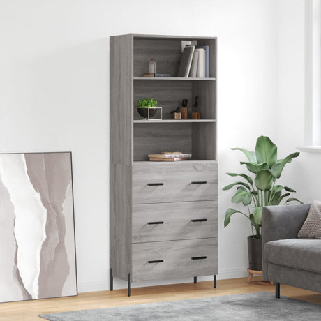 Highboard 69.5X34X180 Cm Engineered Wood