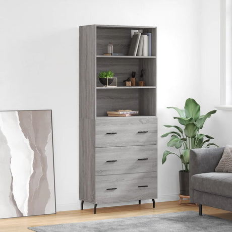 Highboard 69.5X34X180 Cm Engineered Wood