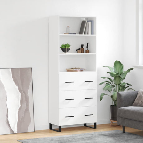 Highboard 69.5X34X180 Cm Engineered Wood