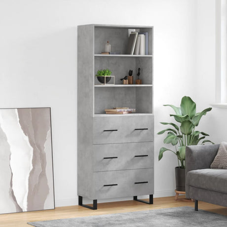 Highboard 69.5X34X180 Cm Engineered Wood