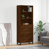 Highboard 69.5X34X180 Cm Engineered Wood
