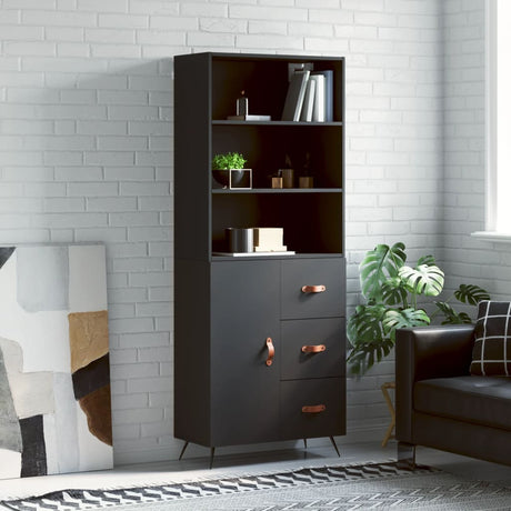 Highboard 69.5X34X180 Cm Engineered Wood