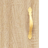 Highboard 69.5X34X180 Cm Engineered Wood