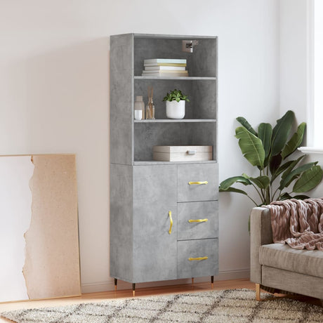 Highboard 69.5X34X180 Cm Engineered Wood