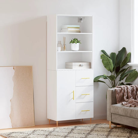 Highboard 69.5X34X180 Cm Engineered Wood