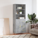 Highboard 69.5X34X180 Cm Engineered Wood