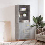 Highboard 69.5X34X180 Cm Engineered Wood