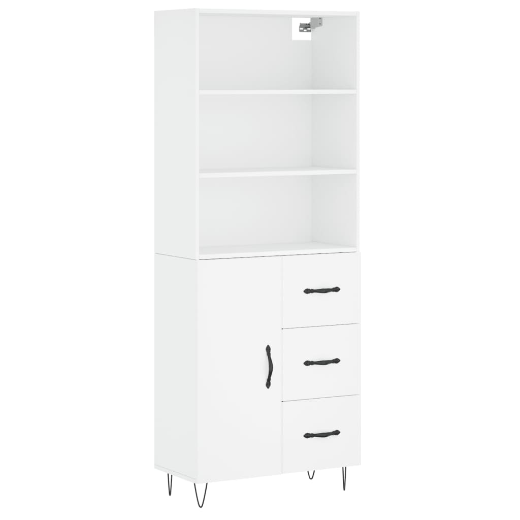 Highboard 69.5X34X180 Cm Engineered Wood