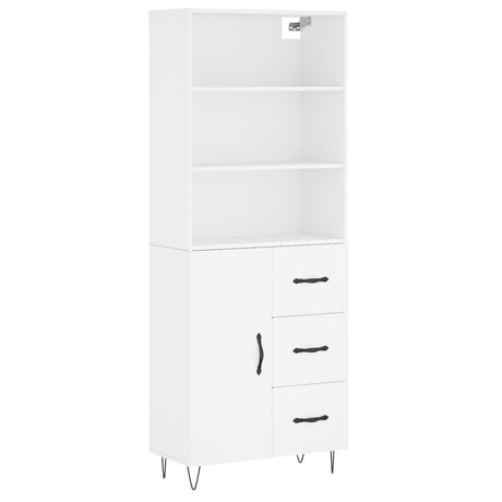 Highboard 69.5X34X180 Cm Engineered Wood