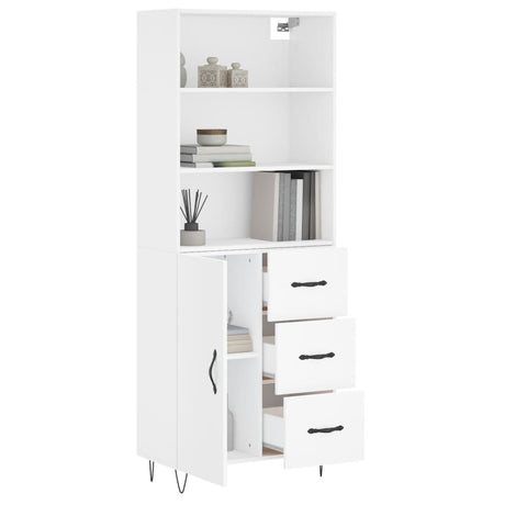 Highboard 69.5X34X180 Cm Engineered Wood