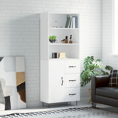 Highboard 69.5X34X180 Cm Engineered Wood