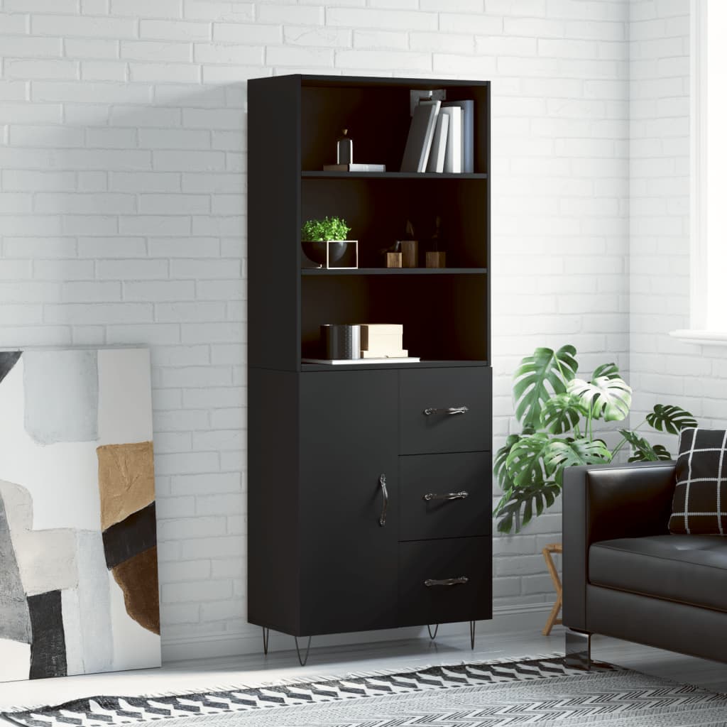 Highboard 69.5X34X180 Cm Engineered Wood