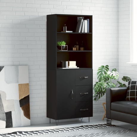 Highboard 69.5X34X180 Cm Engineered Wood