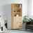 Highboard 69.5X34X180 Cm Engineered Wood